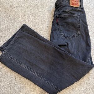 Levi's black Low Pro Straight